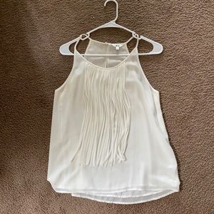 White halter top blouse